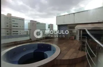 Apartamento duplex à venda, 3 quartos, 3 suítes, 4 vagas, santa mônica - uberlândia/mg