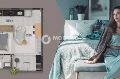 Apartamento à venda, 1 quarto, 1 vaga, centro - uberlândia/mg