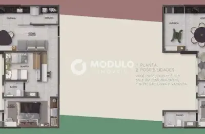 Apartamento à venda, 1 quarto, 1 vaga, centro - uberlândia/mg