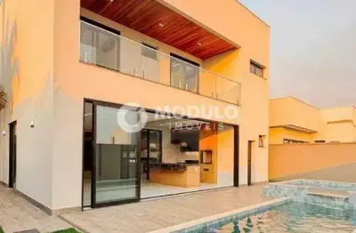 Casa de condomínio à venda, 4 quartos, 4 suítes, 6 vagas, granja marileusa - uberlândia/mg