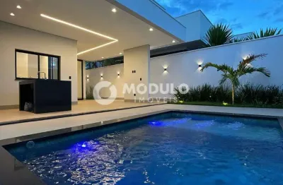 Casa de condomínio à venda, 3 quartos, 3 suítes, 4 vagas, laranjeiras - uberlândia/mg