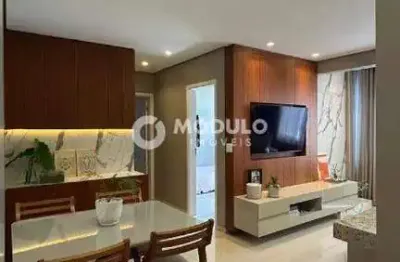 Apartamento à venda, 2 quartos, 1 suíte, 2 vagas, santa mônica - uberlândia/mg