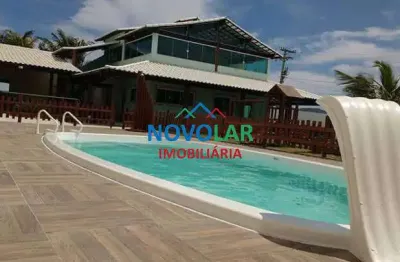 Att investidores, linda casa, 4 q, piscina, quintal gramado, s.p. Da aldeia
