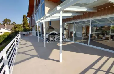 Casa com 4 suítes, 327 m² - alto do capivari - campos do jordão/sp