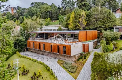 Mansão à venda com 11 suítes no condomínio vila simonsen em campos do jordão/sp.