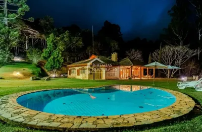 Casa de campo à venda com 5 suítes no bairro reinópolis em santo antônio do pinhal/sp