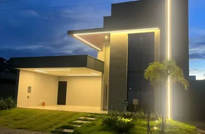 Casa térrea com 4 suítes (1 reversível) - condomínio splendido