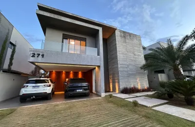 Sobrado dos sonhos - alphaville uberlândia 2 - 3 suítes + escritório + home cinema + piscina