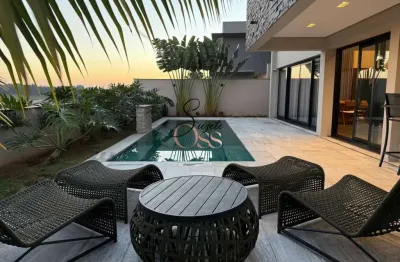 Casa em condomínio fechado com 5 quartos à venda no alphaville piracicaba, piracicaba  por r$ 5.600.000