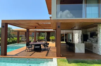 Casa em praia do forte 5 suítes condomínio praia bela  com acesso a praia