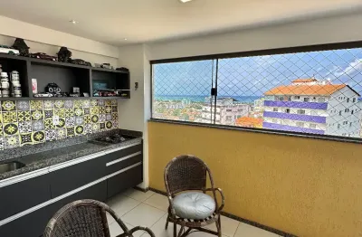 Apartamento de 2 quartos em piatã varanda gourmet vista mar nascente