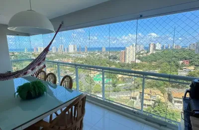 Apartamento a venda no etco greenville com 3 quartos reformado varanda gourmet vista mar e nascente