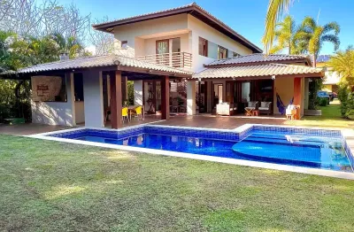 Casa a venda em praia do forte com 4 suítes no condomínio das acácias piscinas naturais