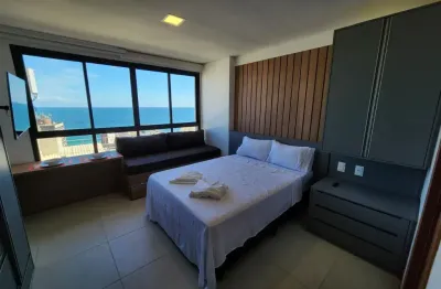 Apartamento a venda no barra premium quarto e sala mobiliado e vista mar