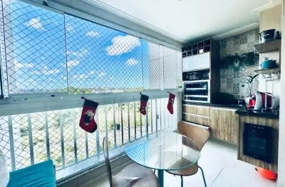Apartamento a venda no villa alegro na paralela com 3 quartos e varanda gourmet