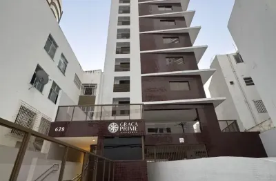 Apartamento a venda no graça prime quarto e sala mobiliado nascente e reformado