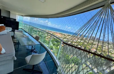 Apartamento a venda no art residence em patamares com 4 suites e vista mar