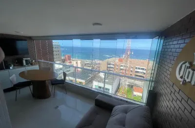 Apartamento a venda na pituba quarto e sala vista mar no seven residence