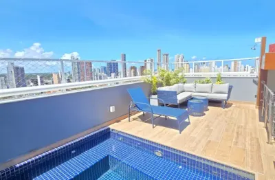 Cobertura a venda no caminho das árvores com 3 quartos piscina área gourmet e reformada