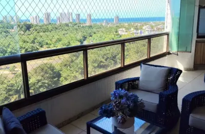 Apartamento a venda no lumno greenville com 4 suites vista mar em patamares