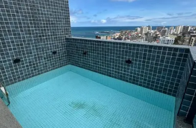 Cobertura a venda na pituba com 2 suites piscina área gourmet e reformada