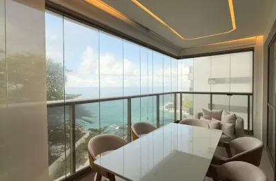 Apartamento para locação  no beach class ondina com 2 quartos mobiliado e vista mar