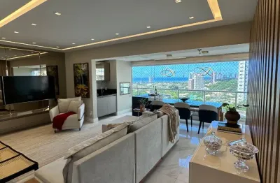 Apartamento a venda no platno greenville com 3 suites vista mar e mobiliado em patamares
