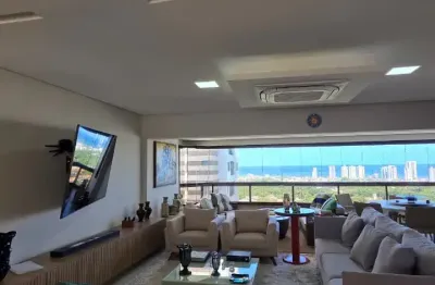 Apartamento a venda no lumno greenville com 3 suites vista mar e varanda gourmet em patamares
