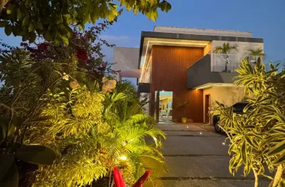 Casa a venda em alphaville 2 salvador com 4 suites piscina e reformada