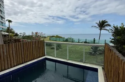 Apartamento garden para locação em ondina no costa espana 1 quarto com piscina e vista mar