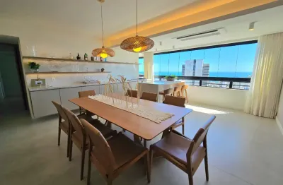 Apartamento a venda no pituba ville com 4 quartos mobiliado vista mar e reformado