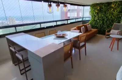 Apartamento a venda em patamares com 4 suites vista mar e nascente no orizzonte reale