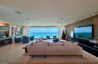 Apartamento a venda no d azur jaguaribe com 3 suites vista mar e mobiliado