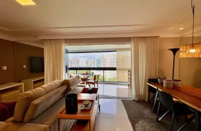 Apartamento a venda em alphaville 1 com 3 quartos mobiliado e varanda gourmet no garden ville