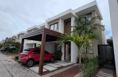 Casa a venda em buraquinho com 3 suites mobiliada e área gourmet no foz de joanes