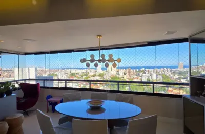 Apartamento a venda no horto florestal com 3 suítes vista mar e mobiliado