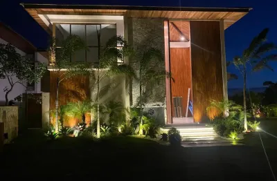 Casa a venda em praia do forte com 5 suítes acesso a praia no condomínio praia bella