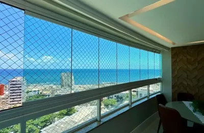 Apartamento a venda no Costa Azul com 3 quartos varanda gourmet e vista mar