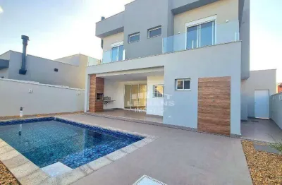 Casa em condomínio a venda no villa bela vista, 3 quartos, 3 suítes, 4 vagas, no bairro santa rosa em piracicaba - sp