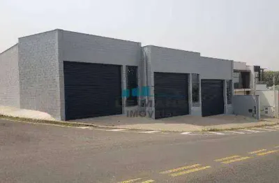 Barracão para alugar, 250 m² por r$ 7.070,00/mês - pompéia - piracicaba/sp