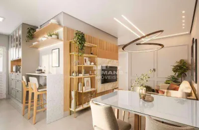 Lançamento em piracicaba com 2 dormitórios à venda, 56 m², no bairro gleba califórnia