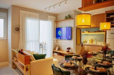 Apartamento a venda no condomínio orion residencial, 2 quartos, 1 vaga, no bairro campestre em piracicaba – sp