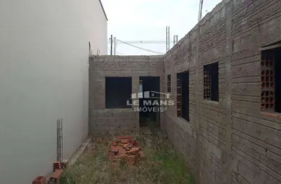 Casa em construção a venda, 2 quartos, 1 suíte, 2 vagas, no bairro vila industrial em piracicaba - sp