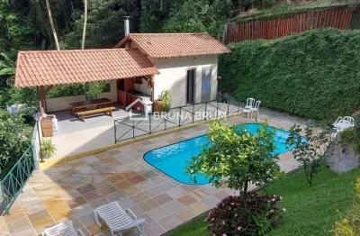 Casa em condomínio para venda em teresópolis, cascata dos amores, 3 dormitórios, 1 suíte, 3 banheiros, 1 vaga