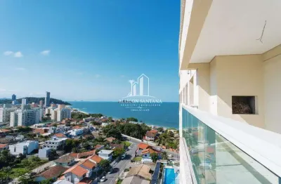 Apartamento vista mar com 3 quartos e 2 vagas em armação penha - sc
