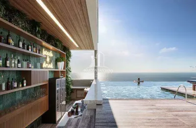2 quartos garden com 107,96m² privados em condomínio home club no centro de balneário piçarras - sc