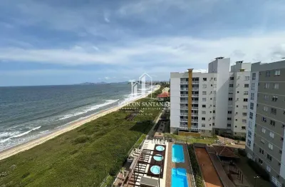 Apartamento pé na areia, último andar e mobiliado em barra velha sc