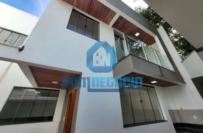 Casa nova com 3 quartos, 3 banheiros e área gourmet à venda, cidade nova, governador valadares - mg