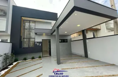 Casa térrea 125m2 3 dorms 1 suíte c/closet planejado, 1 vaga coberta e 1 descoberta, cozinha equipada com armários planejados e moderno cooktop, garan