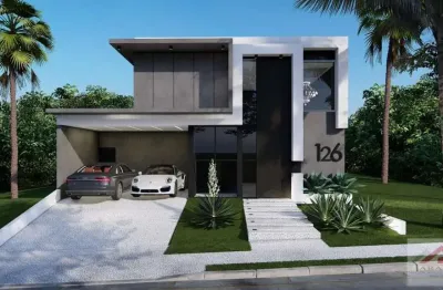 Sobrado lindissimo, 3 suítes, lavabo, escritório, piscina com cascata, sala de jantar/estar com pé direito duplo de 6m, casinha, 4 vagas.